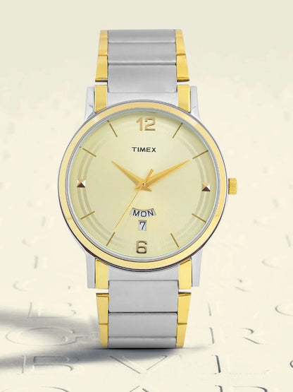 Timex Trendline Round 21mm Champagne Dial Analog Watch - TW000R426