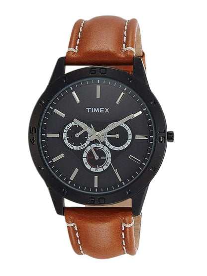 Timex Dial & Leather Straps Analogue Watch - TW000U913