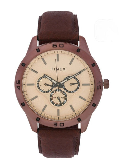 Timex Trendline Round 45mm Brown Dial Analog Watch - TW000U915