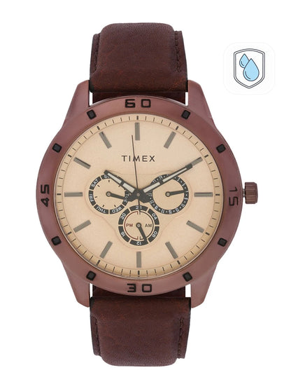 Timex Trendline Round 45mm Brown Dial Analog Watch - TW000U915
