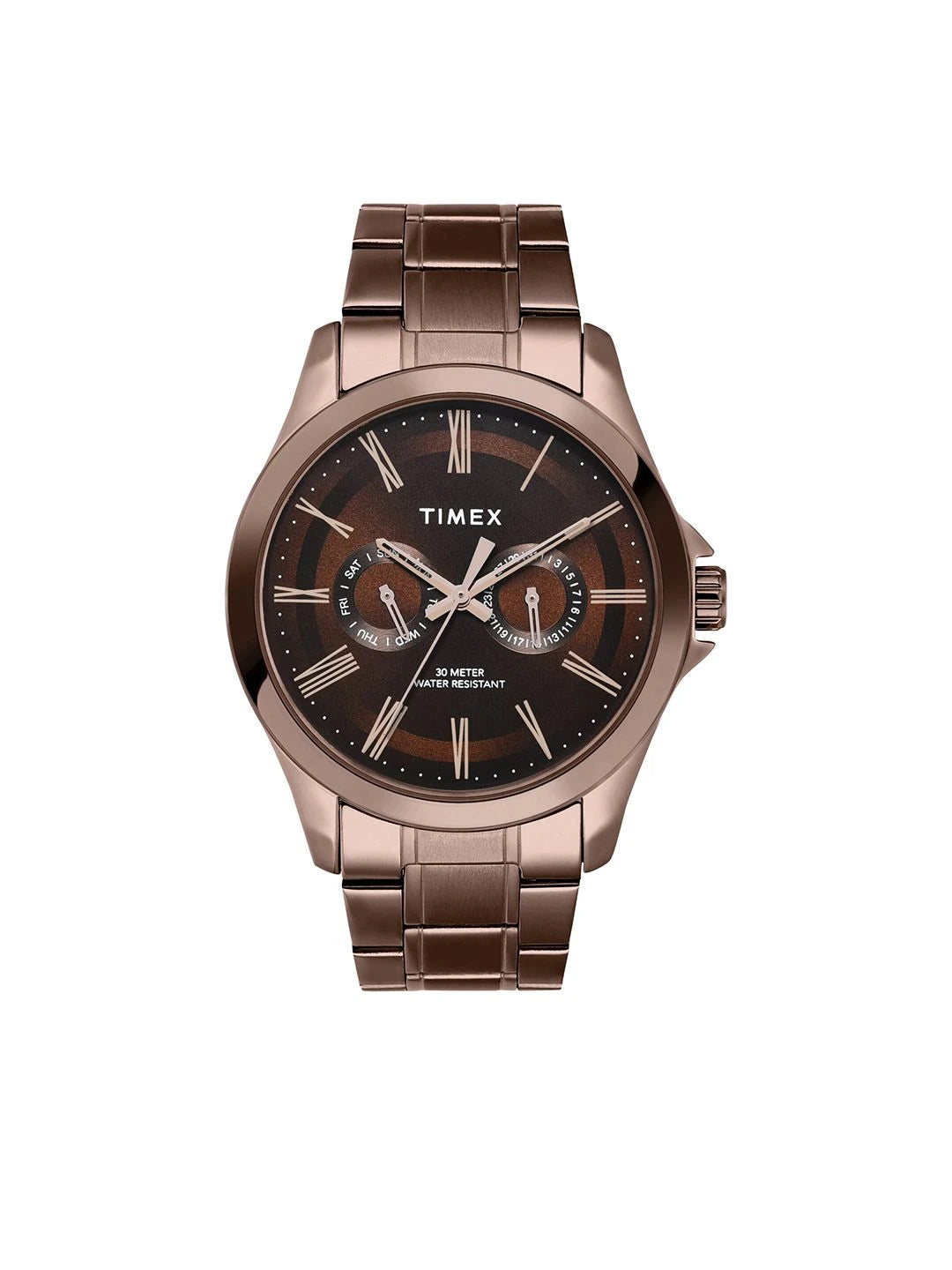 Timex Trendline Round 21mm Brown Dial Analog Watch - TW000X136