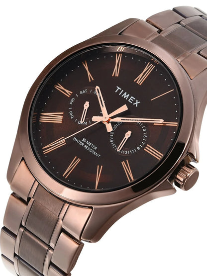 Timex Trendline Round 21mm Brown Dial Analog Watch - TW000X136