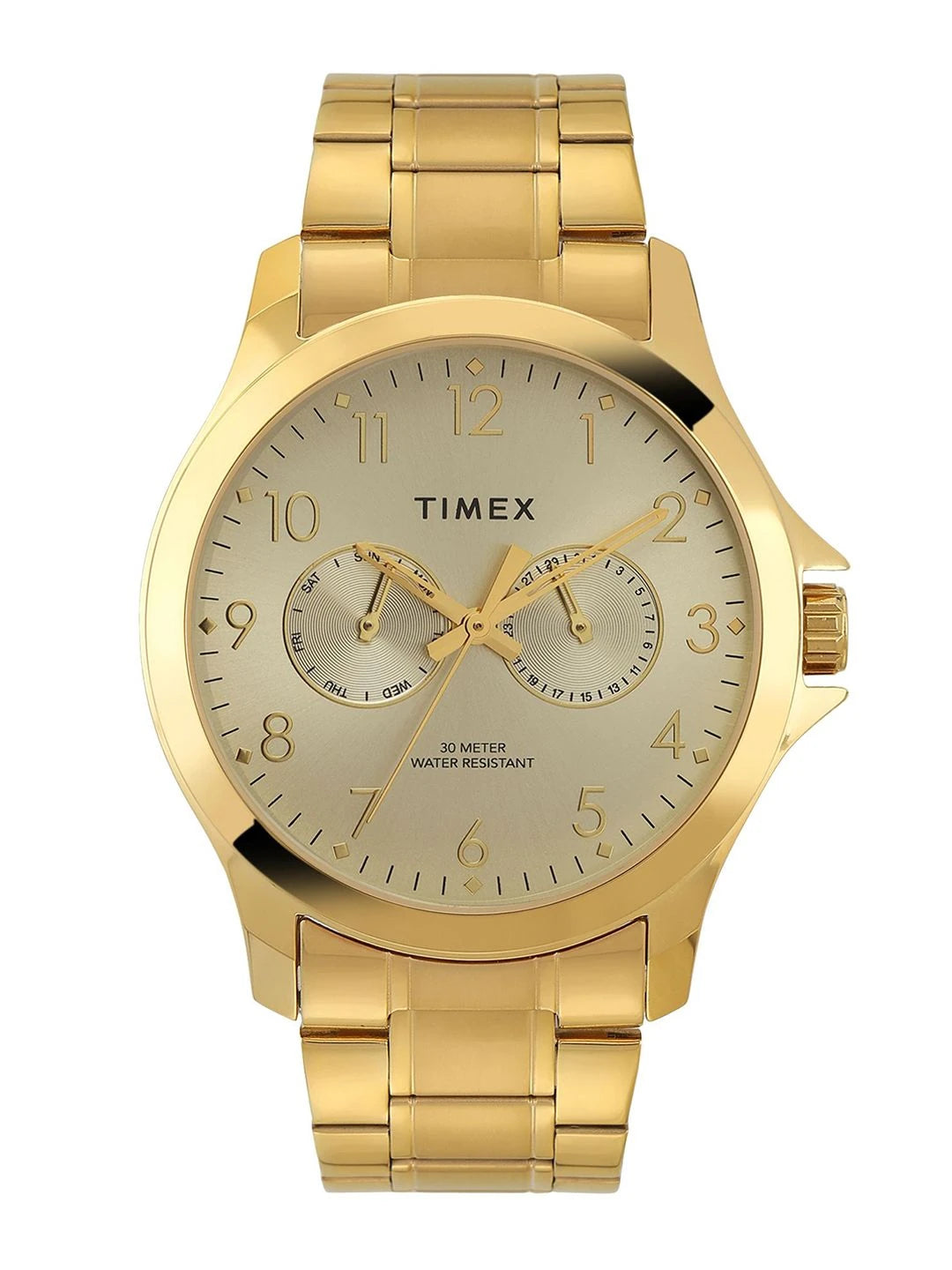 Timex Trendline Round 21mm Champagne Dial Analog Watch - TW000X143