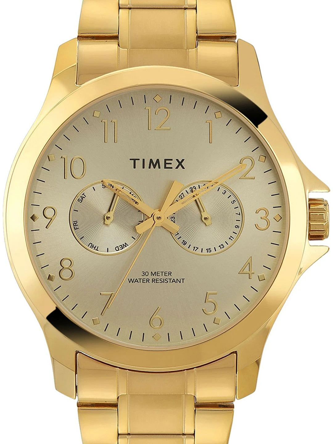 Timex Trendline Round 21mm Champagne Dial Analog Watch - TW000X143