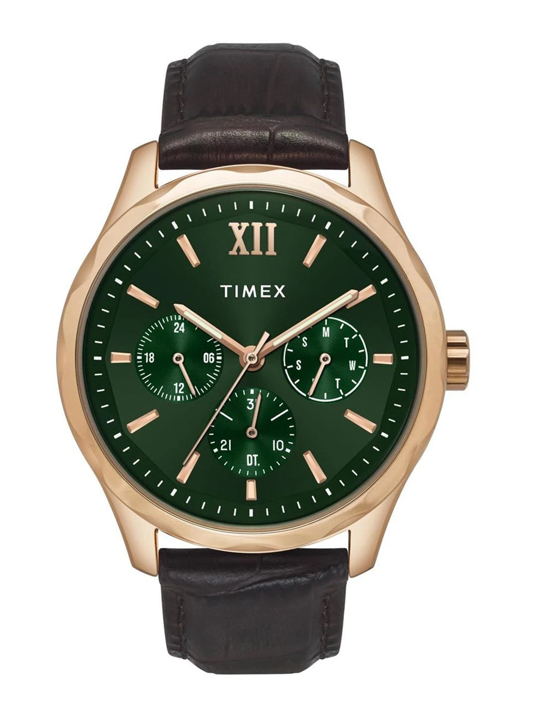 Timex Signio Round 44mm Green Dial Analog Watch - TW0TG7634