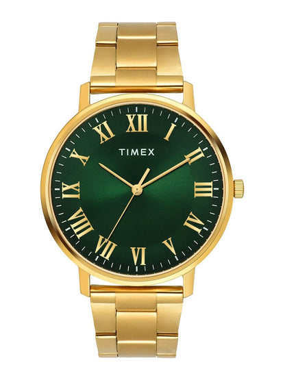 Timex Trendline Round 21mm Green Dial Analog Watch - TW0TG8024