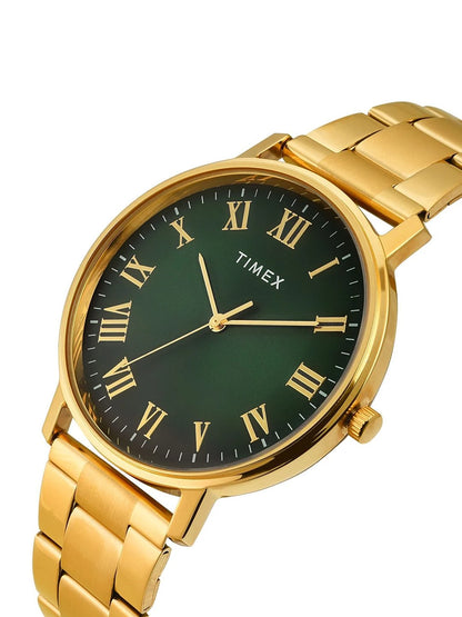 Timex Trendline Round 21mm Green Dial Analog Watch - TW0TG8024