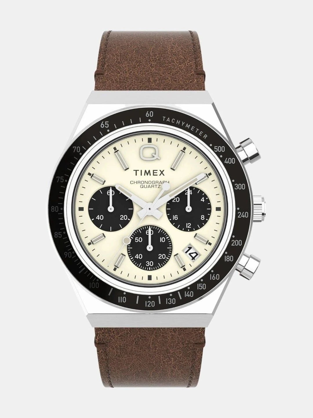 Timex Dial & Leather Straps Analogue Chronograph Watch - TW2V42800U9