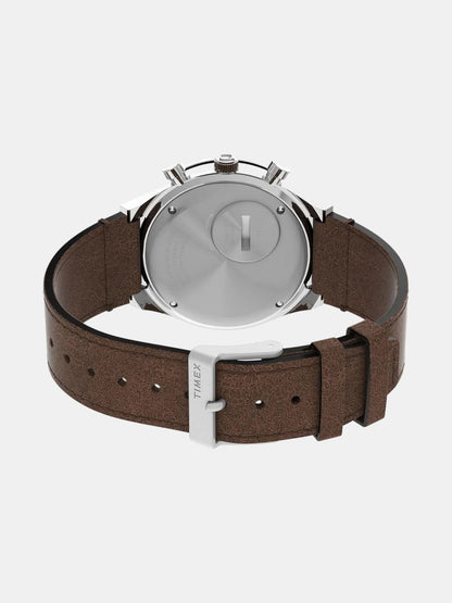 Timex Dial & Leather Straps Analogue Chronograph Watch - TW2V42800U9