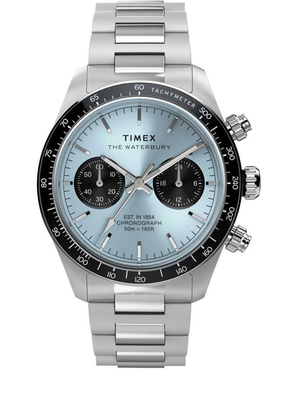 Timex Dial & Stainless Steel Bracelet Style Straps Analogue Chronograph Watch - TW2Y70500IK