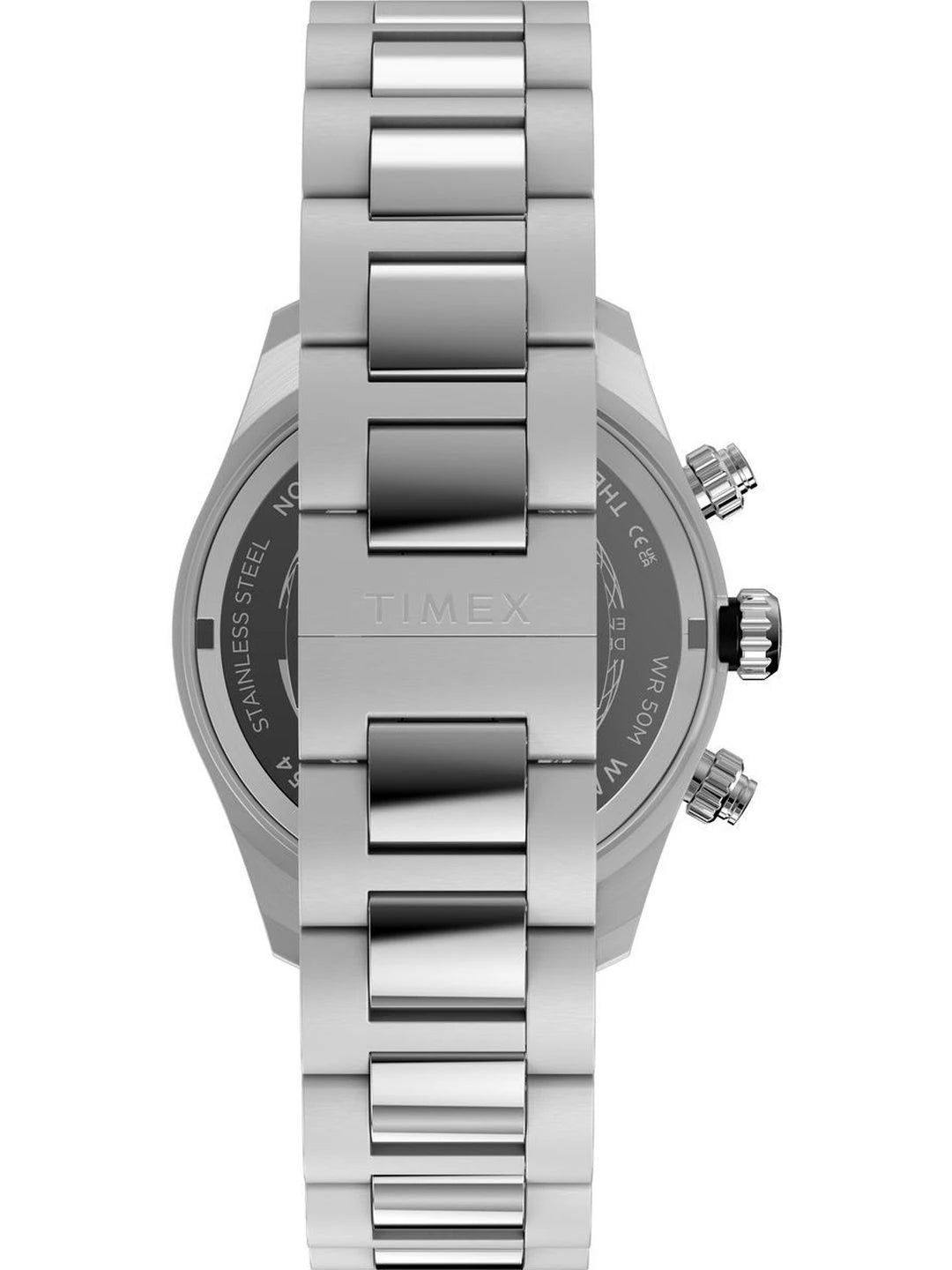 Timex Dial & Stainless Steel Bracelet Style Straps Analogue Chronograph Watch - TW2Y70500IK