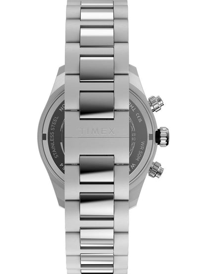 Timex Dial & Stainless Steel Bracelet Style Straps Analogue Chronograph Watch - TW2Y70500IK