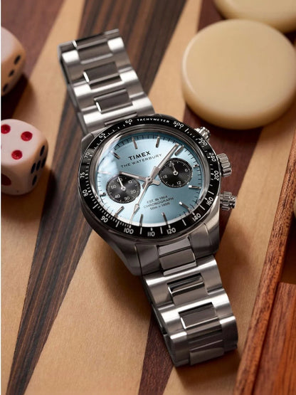 Timex Dial & Stainless Steel Bracelet Style Straps Analogue Chronograph Watch - TW2Y70500IK