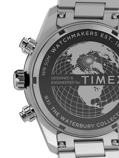 Timex Dial & Stainless Steel Bracelet Style Straps Analogue Chronograph Watch - TW2Y70500IK