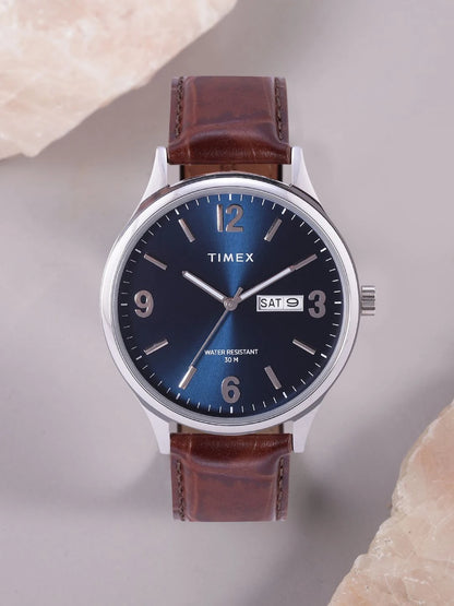 Timex Trendline Round 43mm Blue Dial Analog Watch - TWEG18400