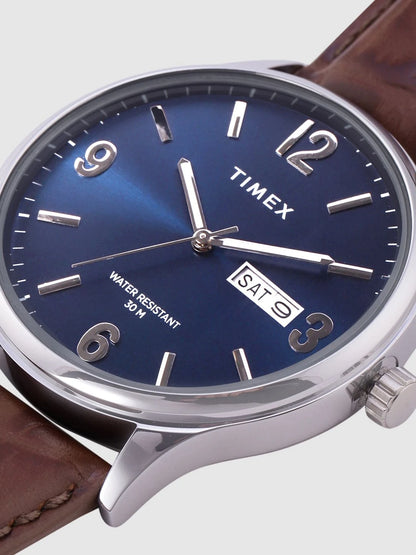 Timex Trendline Round 43mm Blue Dial Analog Watch - TWEG18400