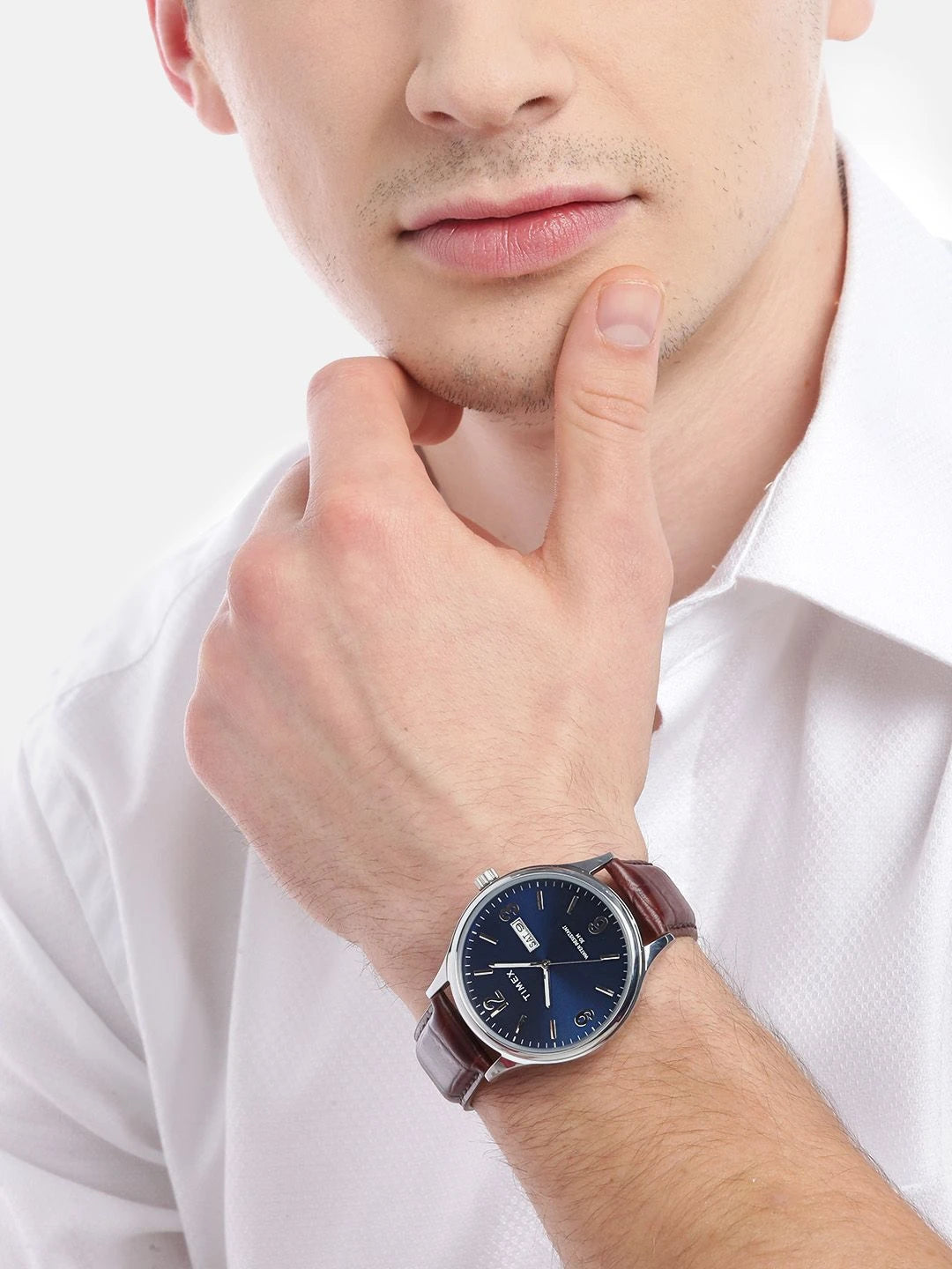 Timex Trendline Round 43mm Blue Dial Analog Watch - TWEG18400