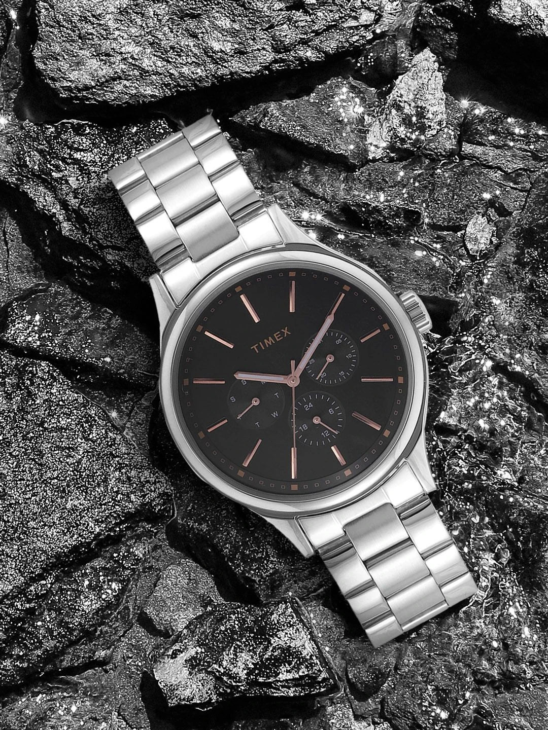 Timex Trendline Round 21mm Black Dial Analog Watch - TWEG18408