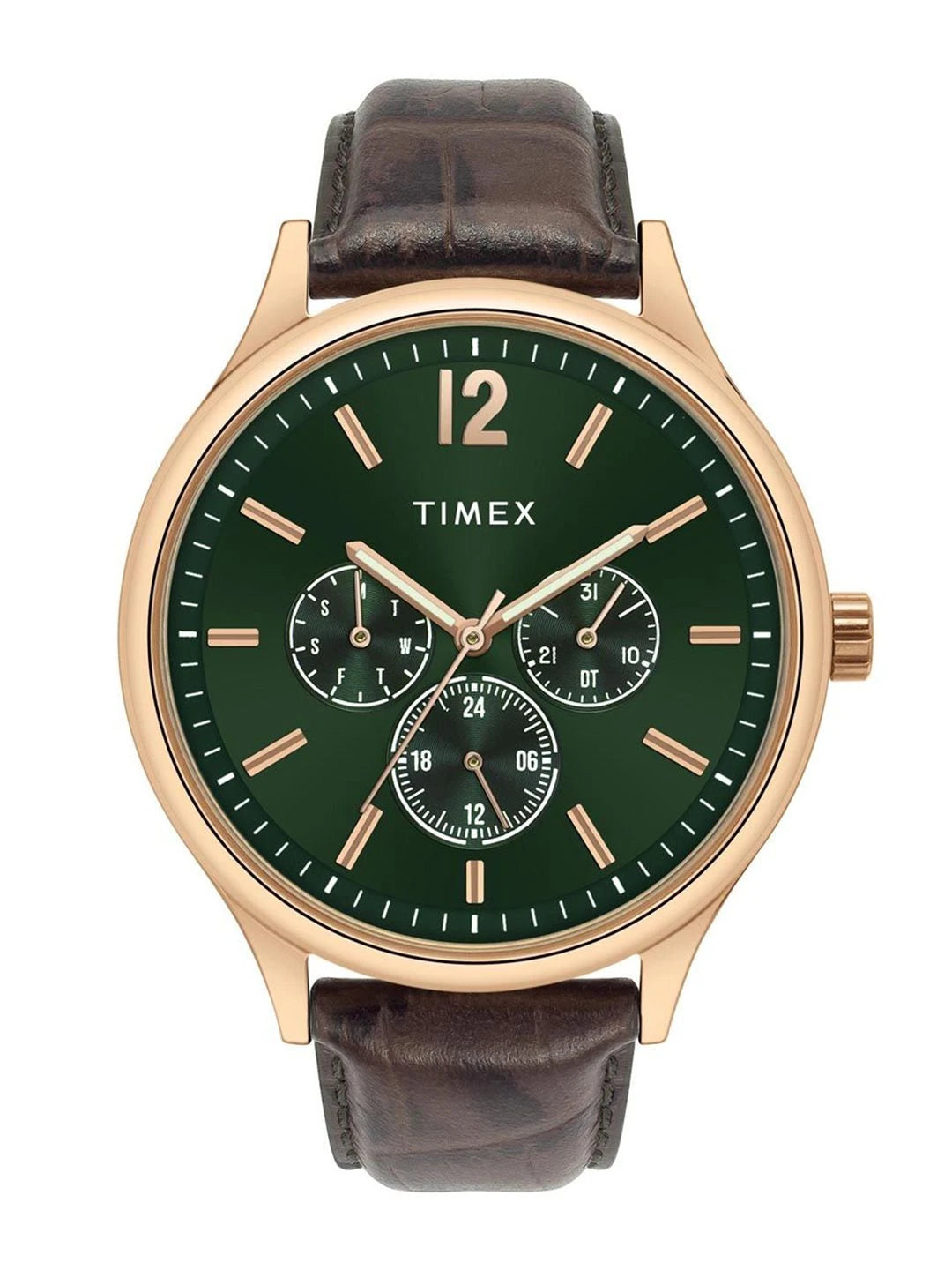 Timex Trendline Round 21mm Green Dial Analog Watch - TWEG18434
