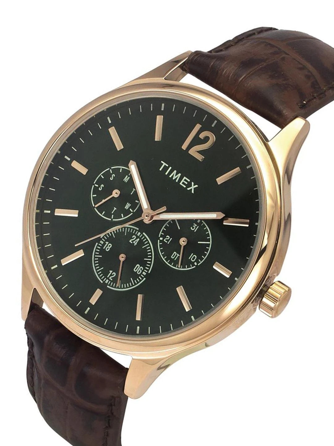 Timex Trendline Round 21mm Green Dial Analog Watch - TWEG18434