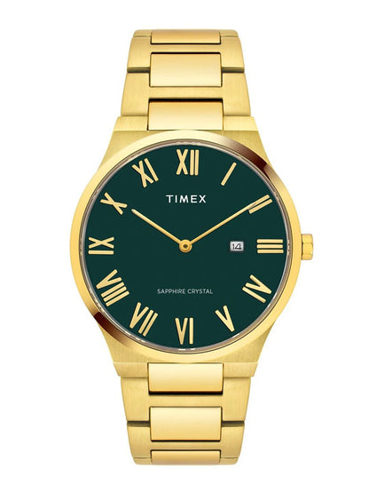 Timex Signio Round 41mm Green Dial Analog Watch - TWEG23608
