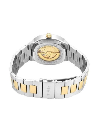 Timex Skeleton Dial & Bracelet Style Straps Analogue Automatic Motion Powered Watch - TWEG24700