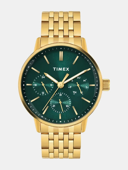 Timex Trendline Round Green Dial Analog Watch - TWEG25407