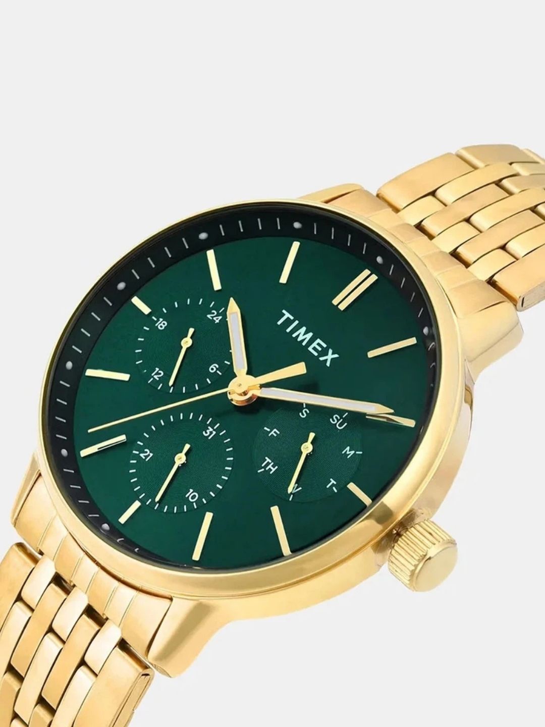 Timex Trendline Round Green Dial Analog Watch - TWEG25407