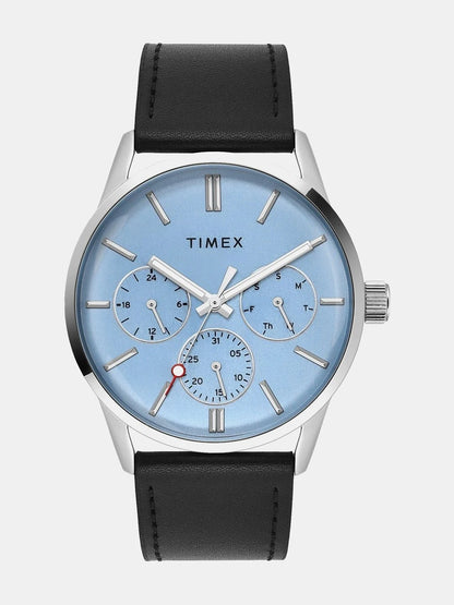 Timex Brass Dial & Leather Straps Watch - TWEG25514