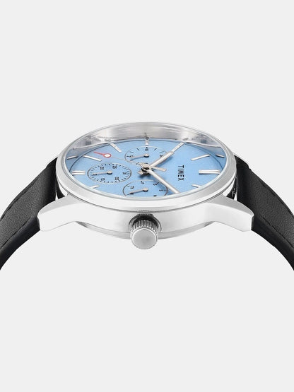 Timex Brass Dial & Leather Straps Watch - TWEG25514