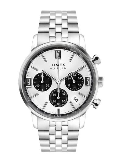 Timex Marlin Round 21mm Silver Dial Analog Watch - TWEG26704