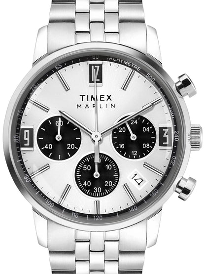 Timex Marlin Round 21mm Silver Dial Analog Watch - TWEG26704