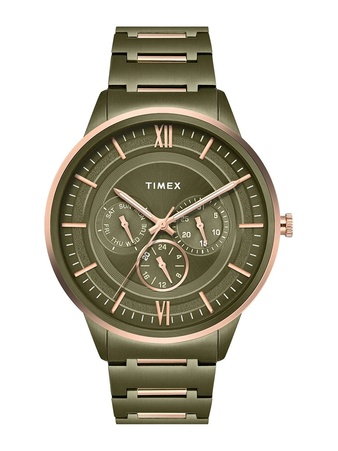Timex Signio Round 42mm Green Dial Analog Watch - TWEG28002