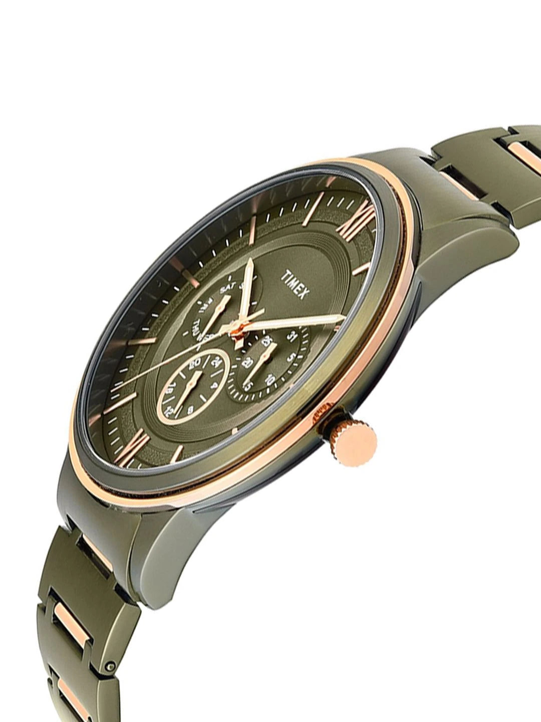 Timex Signio Round 42mm Green Dial Analog Watch - TWEG28002