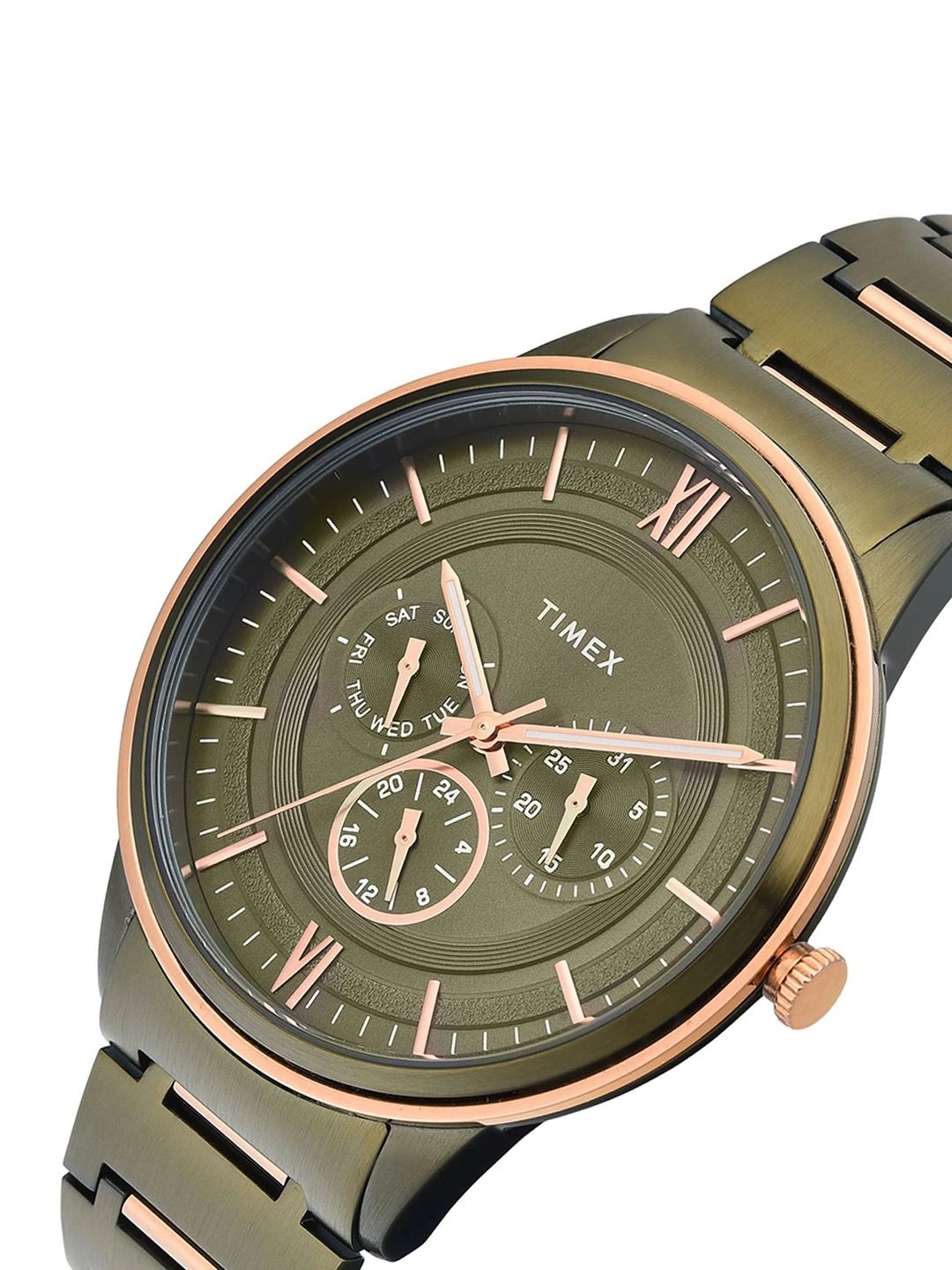 Timex Signio Round 42mm Green Dial Analog Watch - TWEG28002