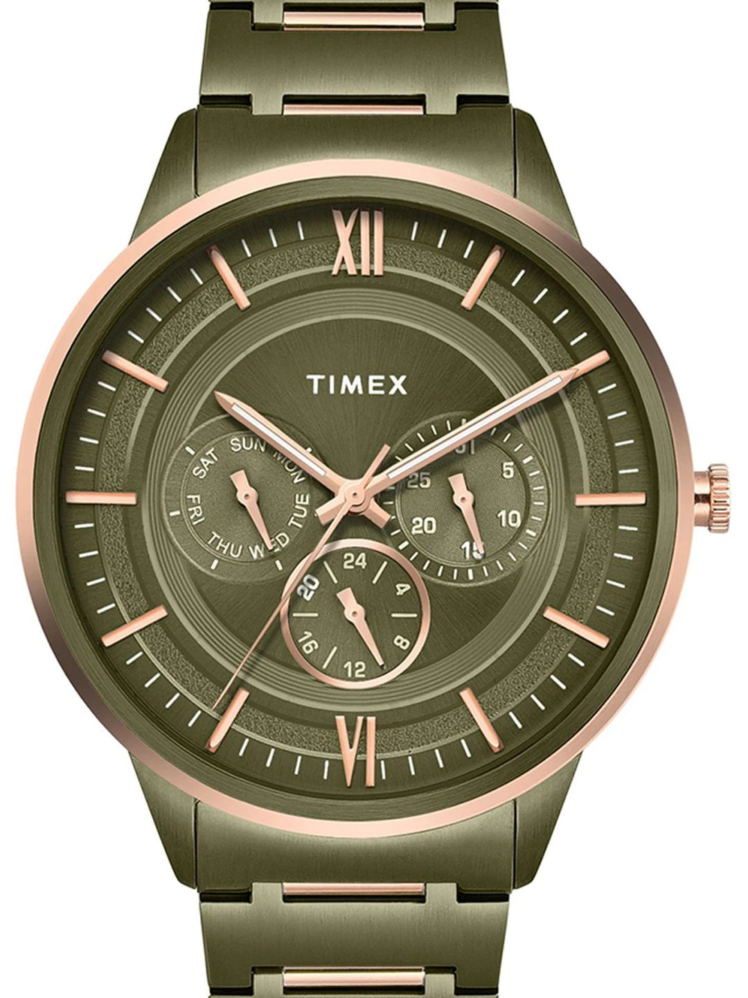 Timex Signio Round 42mm Green Dial Analog Watch - TWEG28002