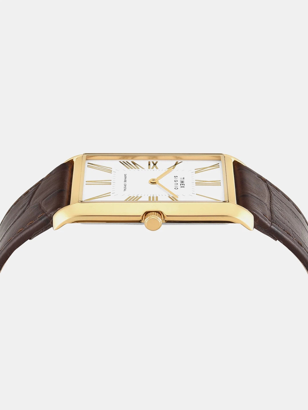 Timex Signio Rectangular White Dial Analog Watch - TWEG34300