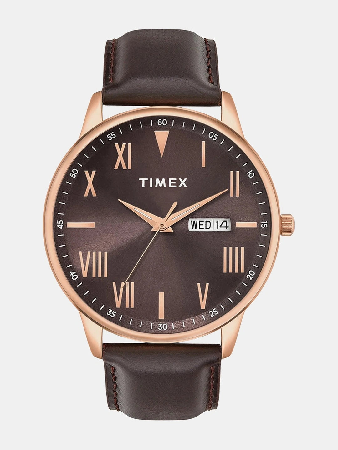 Timex Trendline Round Brown Dial Analog Watch - TWTG12114