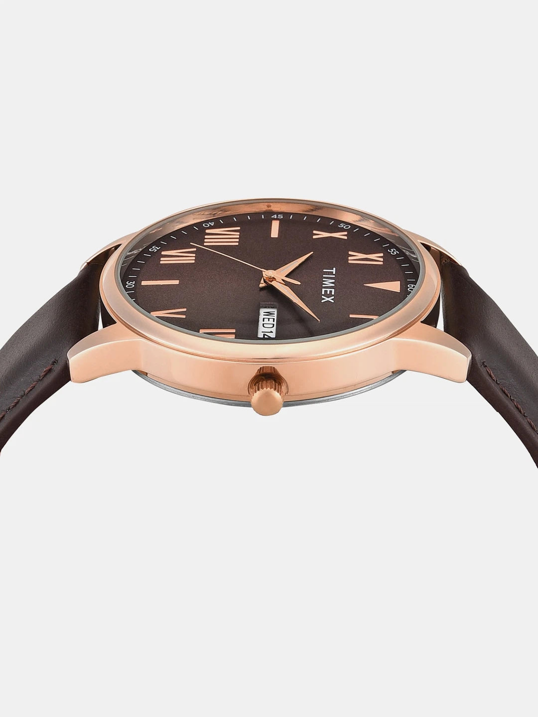 Timex Trendline Round Brown Dial Analog Watch - TWTG12114