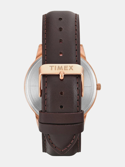 Timex Trendline Round Brown Dial Analog Watch - TWTG12114