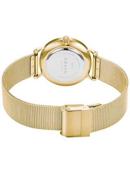 Obaku Round Green Dial Analog Watch With Metal Strap - V246GMGEMG