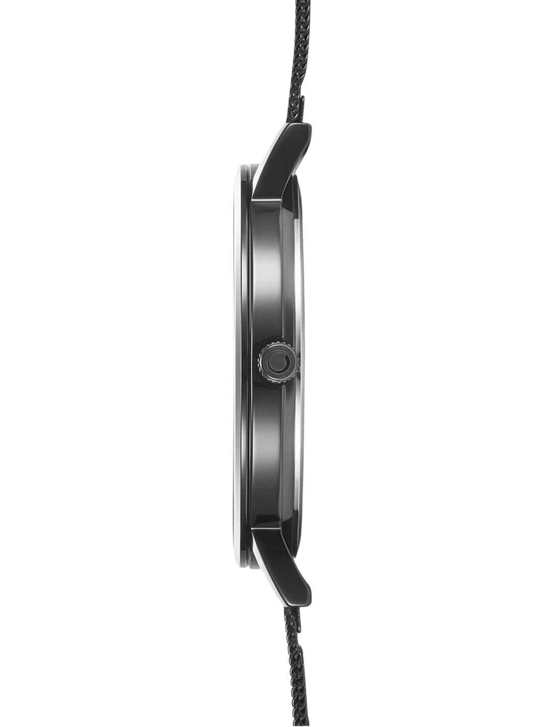 Obaku Round Black Dial Analog Watch With Metal Strap - V248GXBBMB
