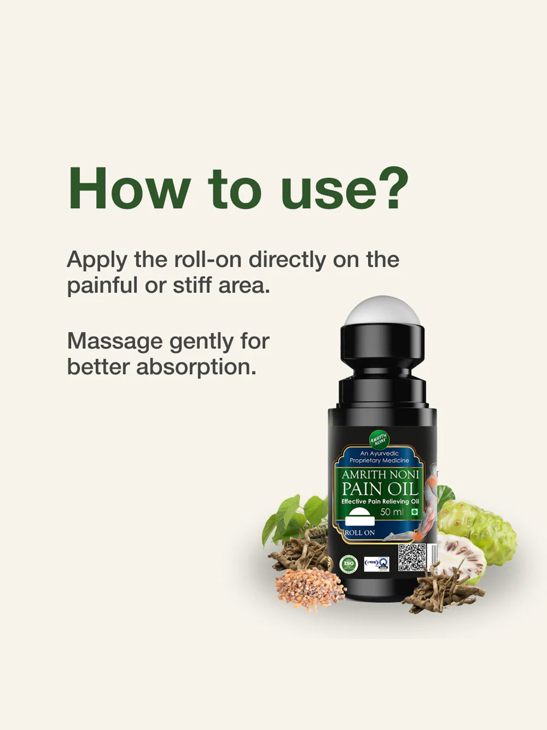 Amrith Noni pain Oil Roll On