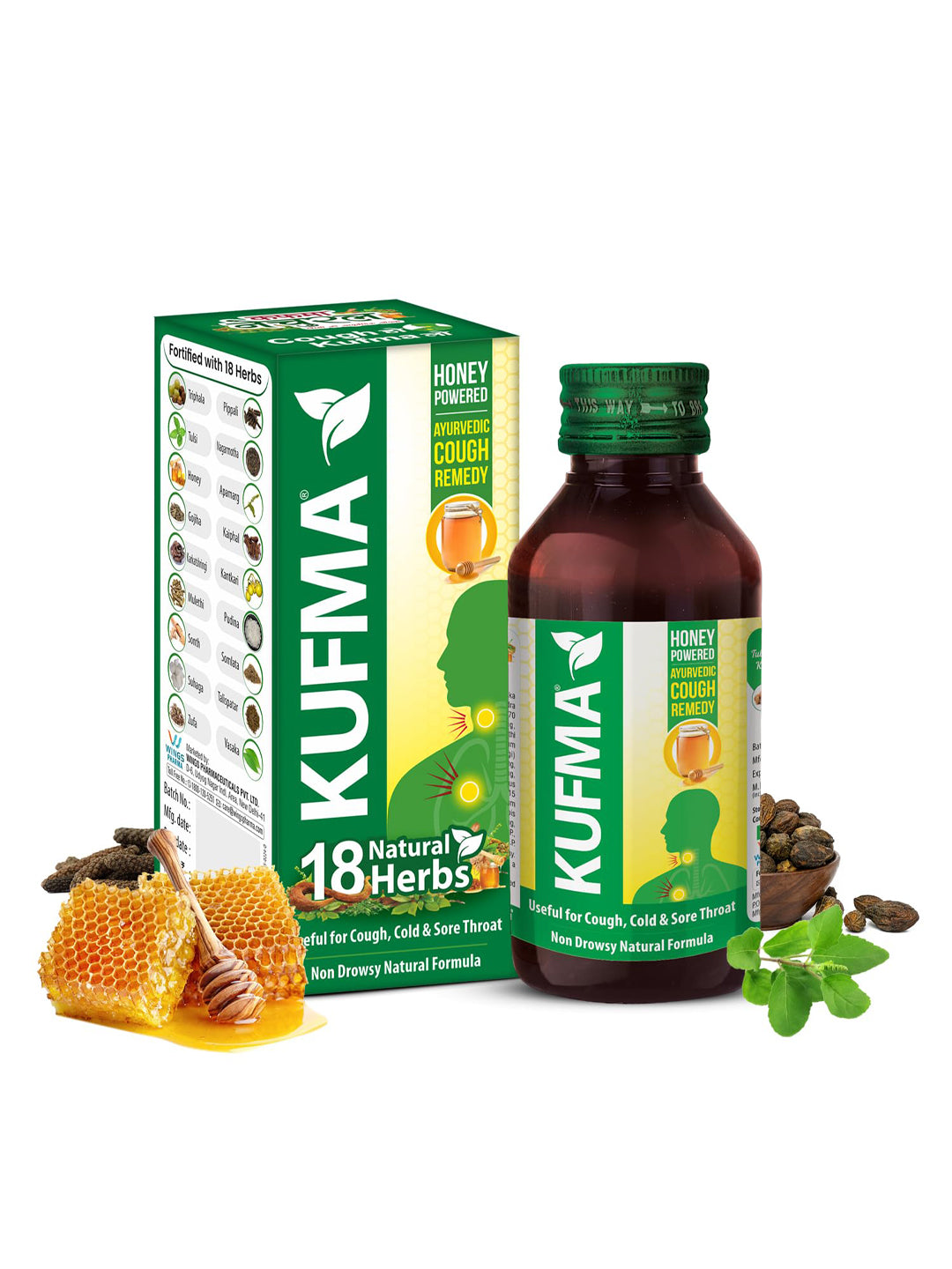 Wings Pharma Kufma Natural Ayurvedic Syrup (100 ml)