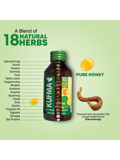 Wings Pharma Kufma Natural Ayurvedic Syrup (100 ml)