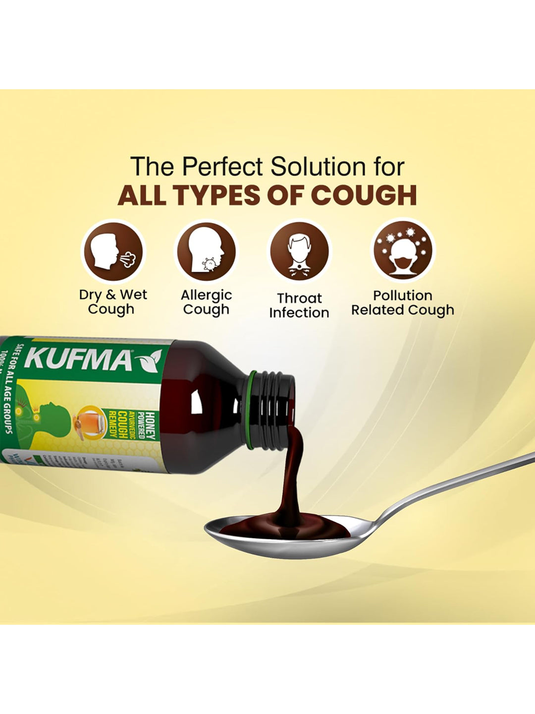 Wings Pharma Kufma Natural Ayurvedic Syrup (100 ml)