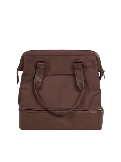 Zensu Weekender Brown Travel Duffel Bag