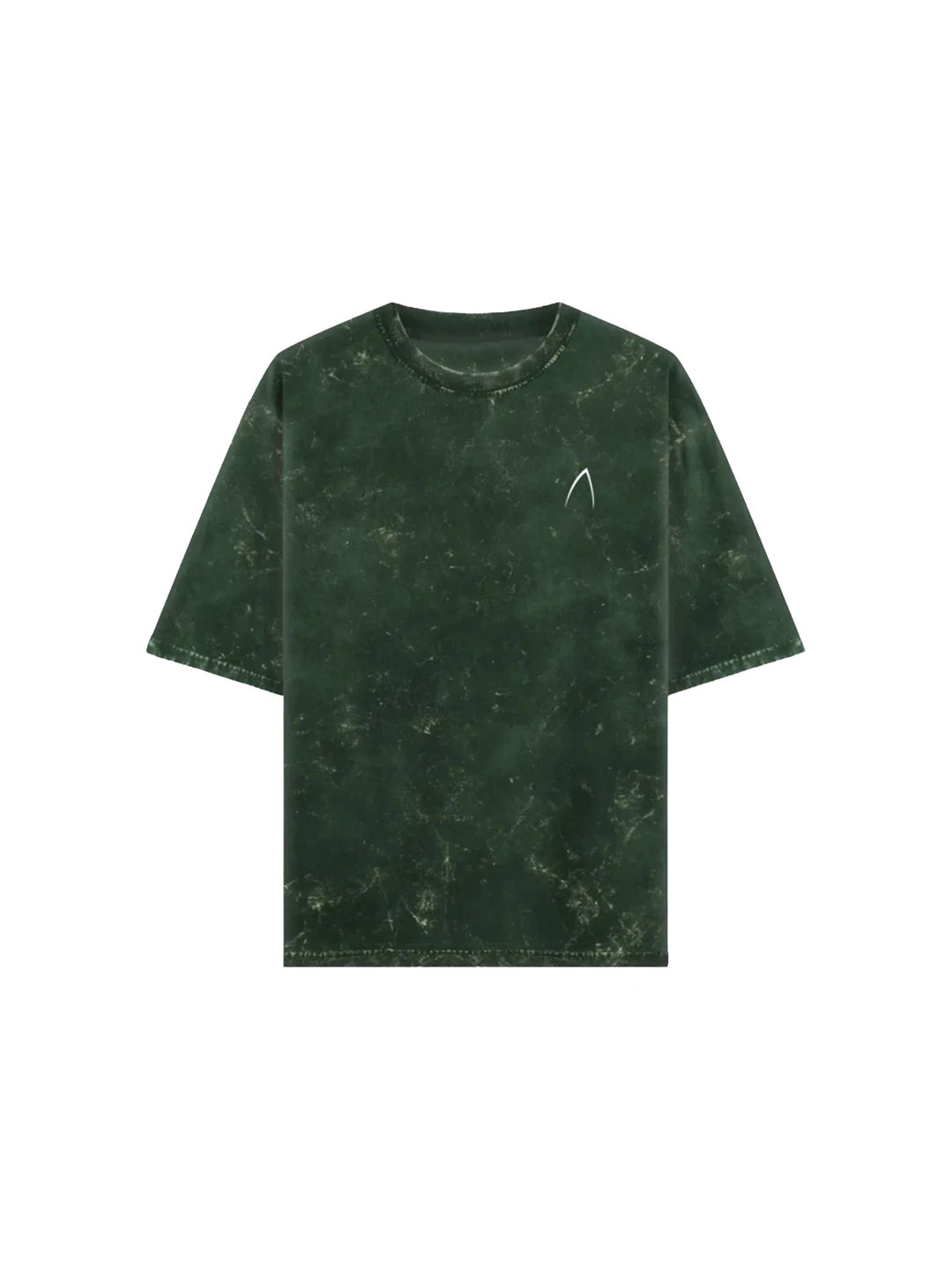 Arya Bottle Green Oversized Zodiac Aquarius Print Half Sleeve Cotton T-Shirt