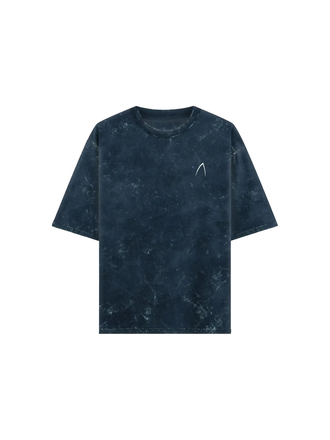 Arya Navy Blue Oversized Zodiac Cancer Print Half Sleeve Cotton T-Shirt