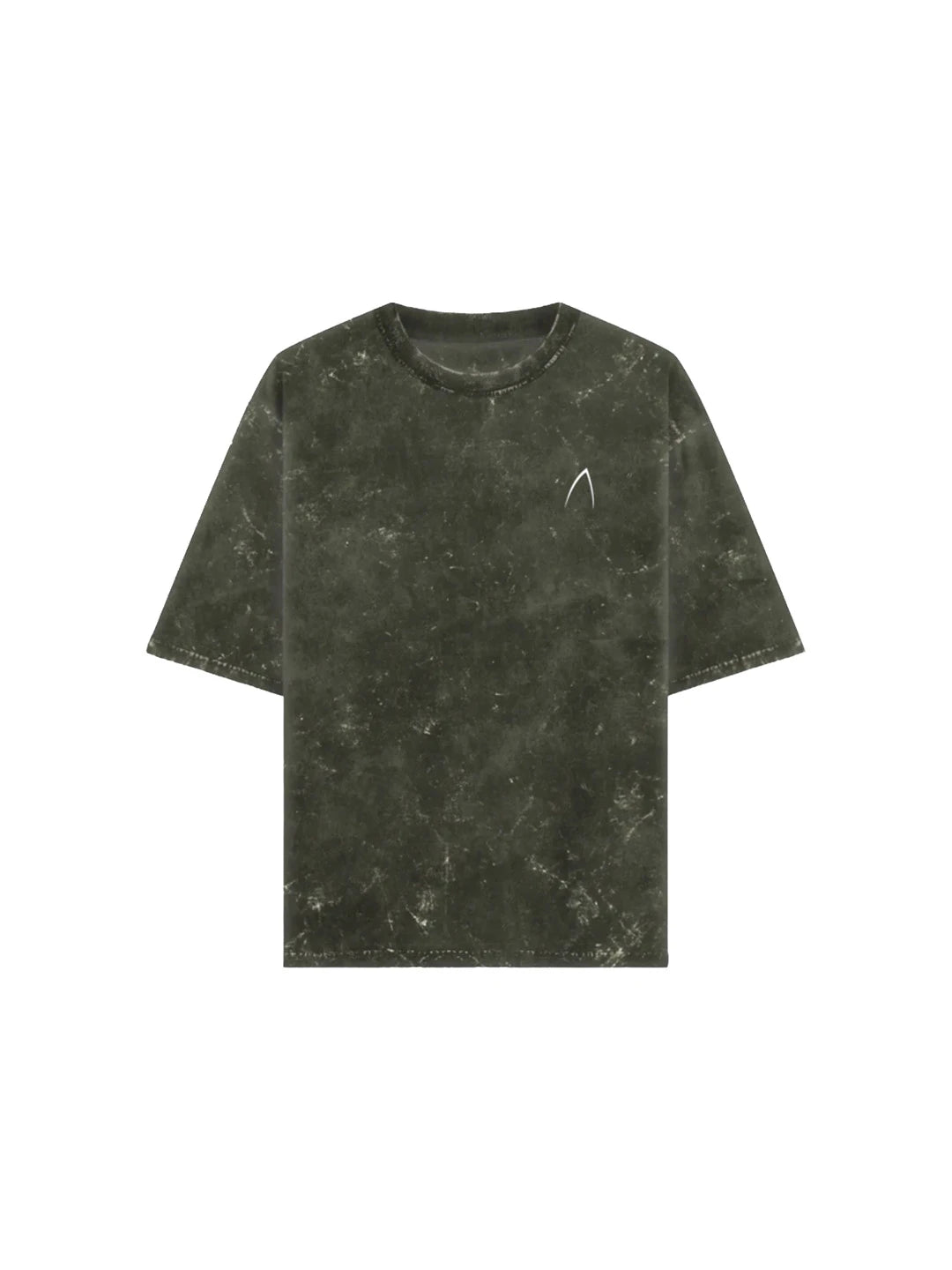 Arya Olive Green Oversized Zodiac Capricorn Print Half Sleeve Cotton T-Shirt